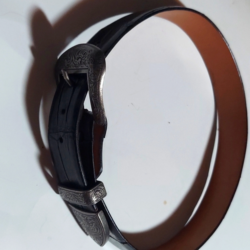 VTG James Reid,  Unisex leather 28 inch alligator leather Wm. Holister C…